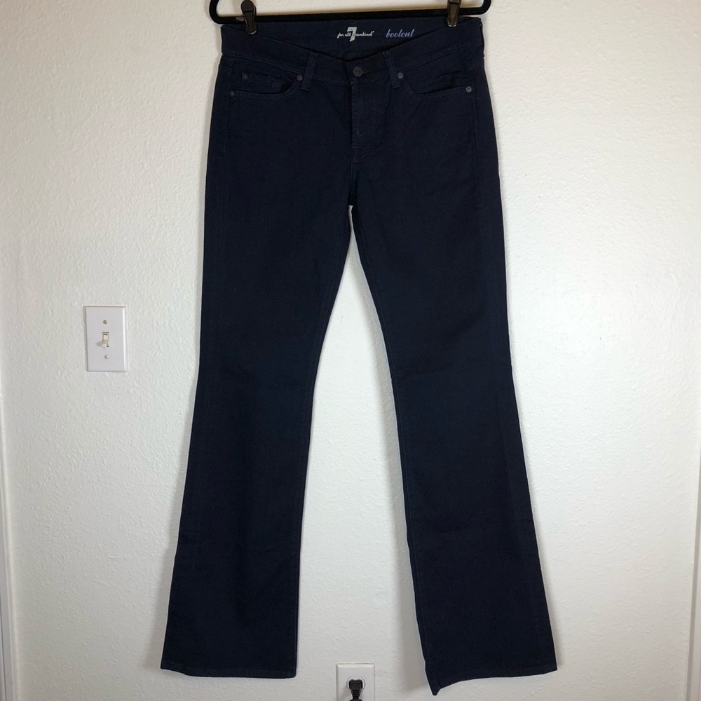 7 For All Mankind navy bootcut jeans 29